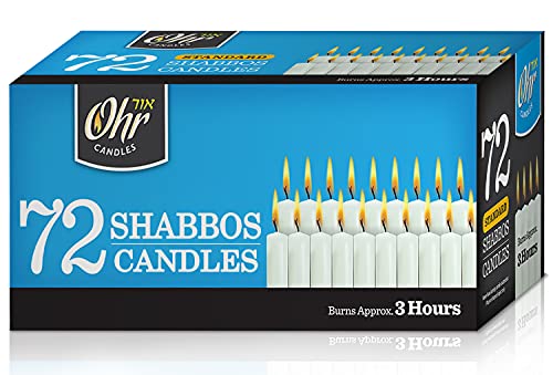 Traditional Shabbos Candles - 3 Hr. - 72 Ct.